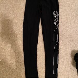 Aritzia TNA logo print cotton leggings